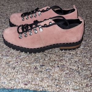 Pink suede shoes